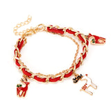 Christmas multi-layer braided bracelet