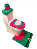 Merry Christmas Bathroom Curtain  Seat Christmas Decorations