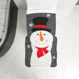 Merry Christmas Bathroom Curtain  Seat Christmas Decorations