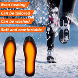 USB Heated Shoes Insoles Can Be Cut Winter Warm Heating Insoles Pad Feet For Boots Sneaker Shoes